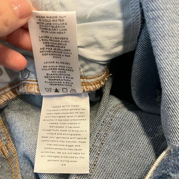 Good American Good ’90s Shorts size 18 denim - Picture 5 of 10